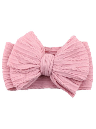 cable bow - pastel rose