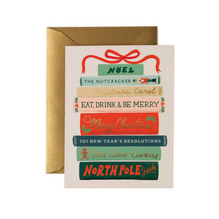 holiday books card