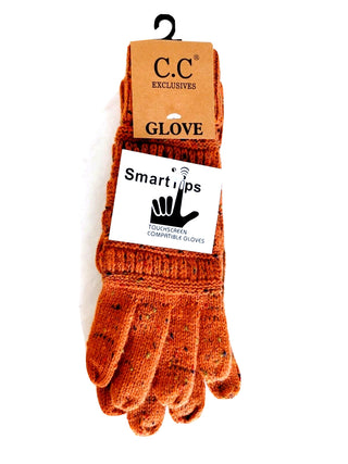 flecked women's gloves - assorted