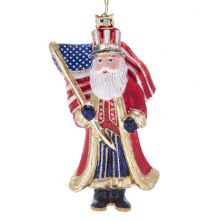 patriotic santa ornament