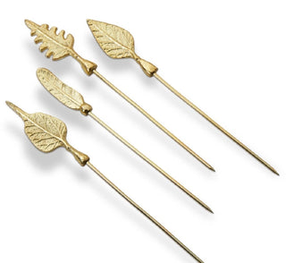 leaf cocktail pick, set of 4