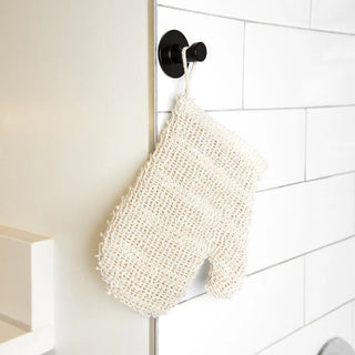 sisal exfoliating shower glove