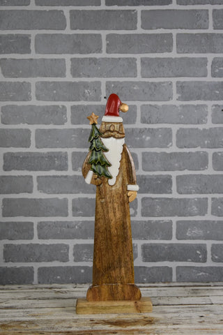 wooden santa
