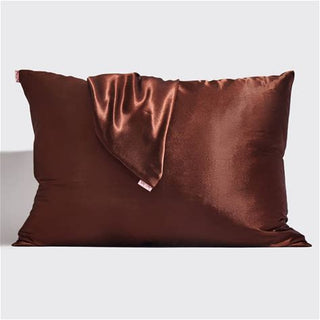 standard satin pillowcase - chocolate