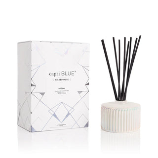 volcano white opal gilded reed diffuser