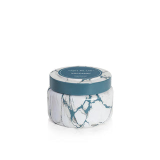volcano modern marble printed travel tin candle