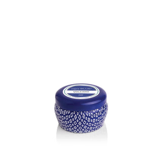 volcano signature blue mini tin