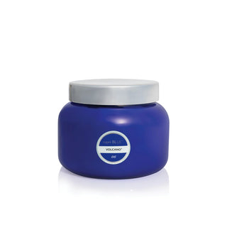 volcano blue oversized candle