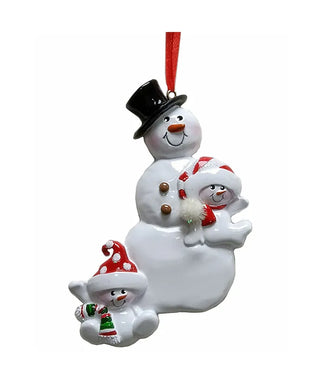 snowman family of two ornament