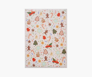 christmas cookies wrapping sheet (single sheet)